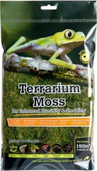 Galapagos Sheet Moss Reptile & Amphibian Terrarium Moss, Fresh Green, 150 cubic inch bag