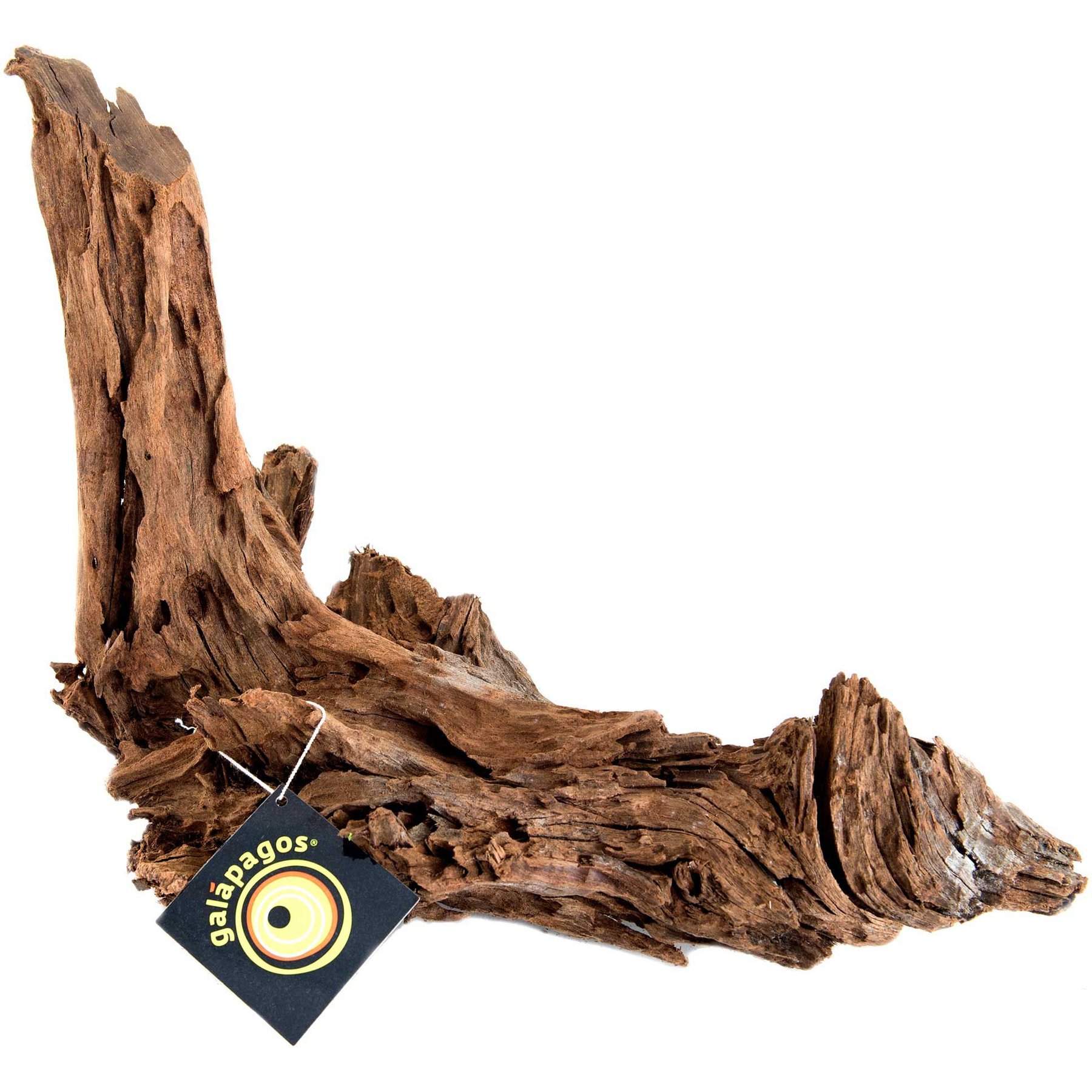Galapagos Sinkable Driftwood Terrarium & Aquarium Accessory, Natural, Small