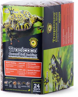 Show full view: Galapagos Tropicoco Coconut Soil Tropical Reptile & Amphibian Bedding, 8-qt brick, 3 count slide 8 of 9