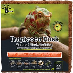 Galapagos Tropicoco Husk Breeder Block Reptile Substrate, Natural, 72-qt