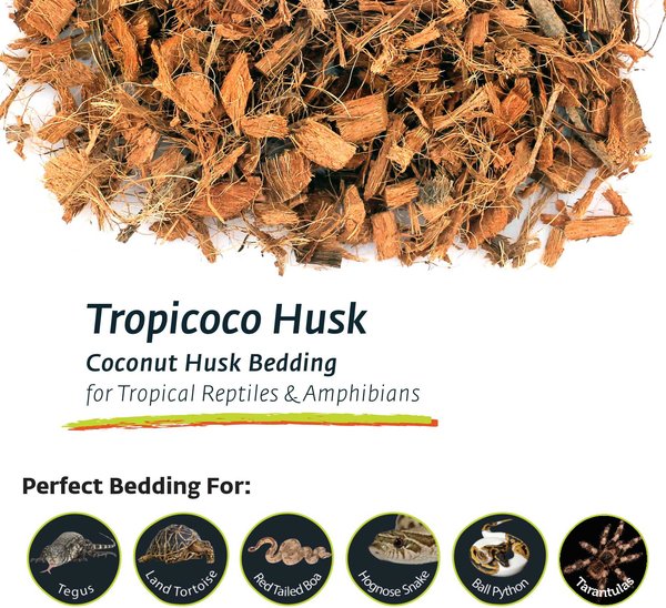 Galapagos Tropicoco Husk Coconut Reptile Bedding, 8-qt bag