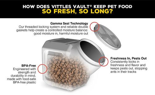 Show full view: Gamma2 Vittles Vault Pet Food Storage, 35-lb slide 5 of 7
