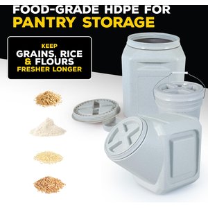 Gamma2 Vittles Vault Pet Food Storage, Gray, 30-lb