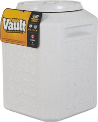 Gamma2 Vittles Vault Pet Food Storage, White, 35-lb