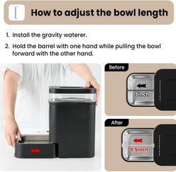 Gardner Pet Gravity Automatic Non Skid Dog Water Dispenser, Black, 6.5-L slide 2 of 8