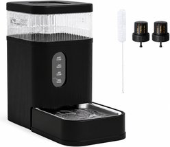 Gardner Pet Gravity Automatic Non Skid Dog Water Dispenser, Black, 8.5-L