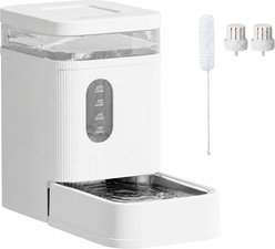 Gardner Pet Gravity Automatic Non Skid Dog Water Dispenser, White, 6.5-L