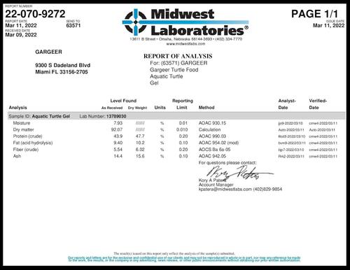 Show full view: Gargeer Advanced Breeders Aquatic Turtle Food, 3-oz bag slide 4 of 6