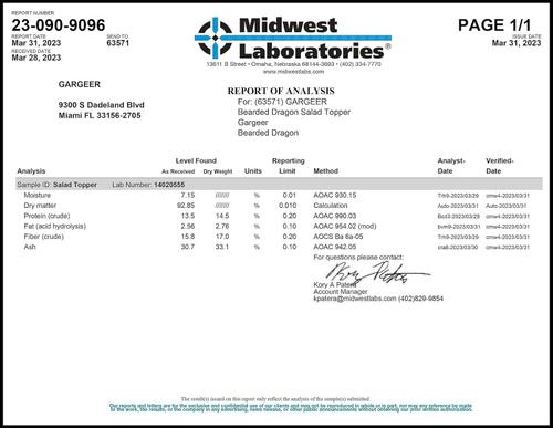 Show full view: Gargeer Bearded Dragon Flower Salad Mix Food Topper, 2-oz bag slide 5 of 6