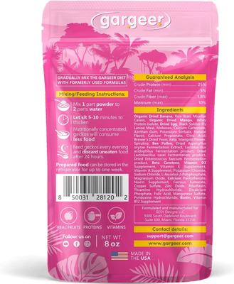 Show full view: Gargeer Complete Breeder Crested Gecko Food, 8-oz bag slide 2 of 6