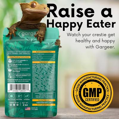 Show full view: Gargeer Complete Fruit Blend Flavored Crested Gecko Food, 2-oz bag slide 2 of 5