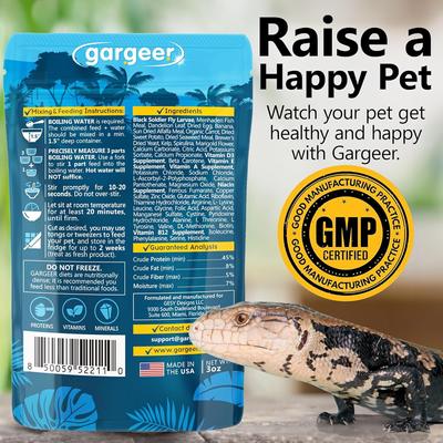 Show full view: Gargeer Complete Gel Diet Blue Tongue Skink Supplement, 3-oz bag slide 2 of 6