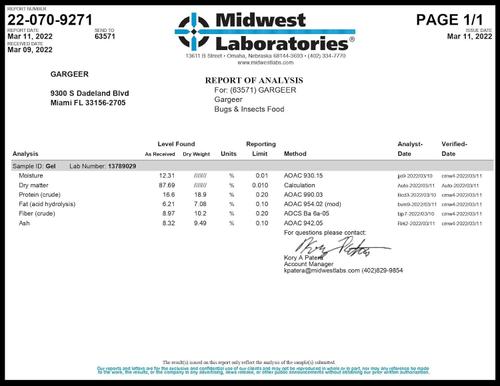 Show full view: Gargeer Complete Gel Diet Bug & Insect Food, 3-oz bag slide 4 of 6