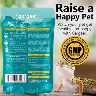 Show full view: Gargeer Complete Gel Diet Leopard Gecko Food, 3-oz bag slide 2 of 6