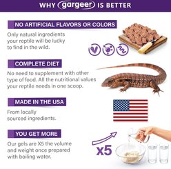 Gargeer Complete Gel Diet Tegu Lizard Supplement, 3-oz bag slide 2 of 6