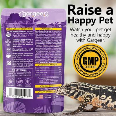 Show full view: Gargeer Complete Gel Diet Tegu Lizard Supplement, 3-oz bag slide 2 of 7