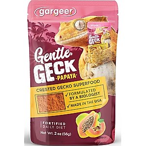 Gargeer Complete Papaya Flavored Crested Gecko Food, 2-oz bag