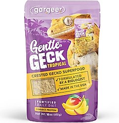 Gargeer Complete Tropical Flavored Crested Gecko Food, 16-oz bag