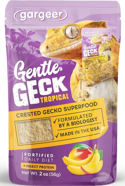 Show full view: Gargeer Complete Tropical Flavored Crested Gecko Food, 2-oz bag slide 1 of 5
