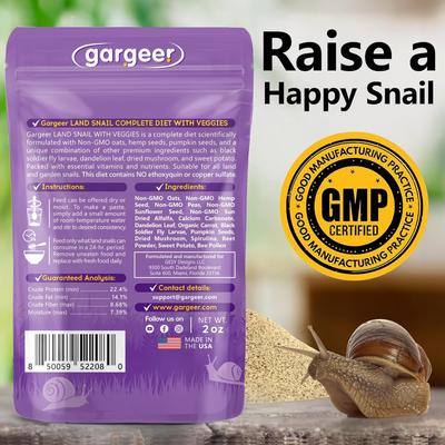 Show full view: Gargeer Complete Veggie Land Snail Food, 2-oz bag slide 2 of 6