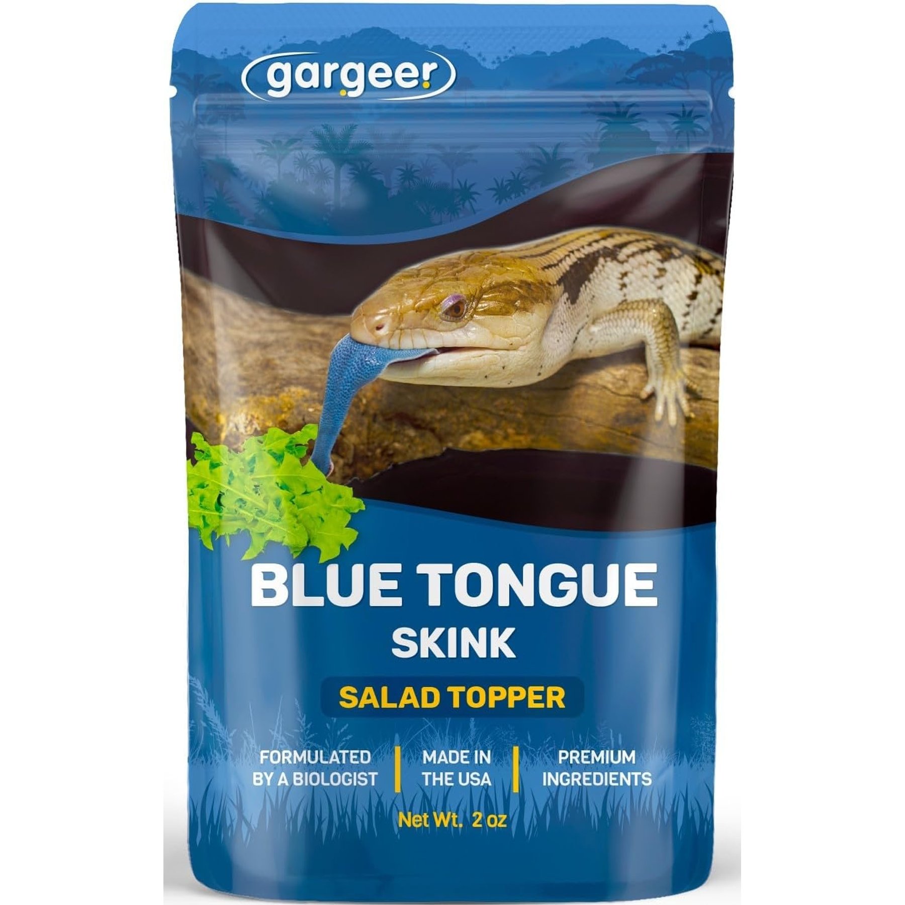 Gargeer Flower Salad Mix Blue Tongue Skink Food Topper, 2-oz bag
