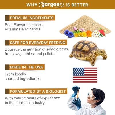 Show full view: Gargeer Flower Salad Mix Desert/Grassland Tortoise Food Topper, 2-oz bag slide 6 of 6