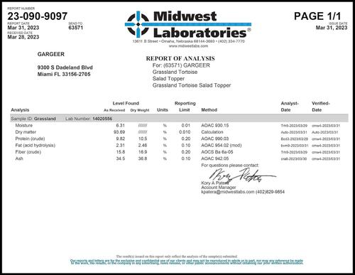 Show full view: Gargeer Flower Salad Mix Desert/Grassland Tortoise Food Topper, 2-oz bag slide 5 of 6