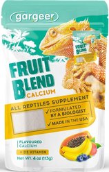 Gargeer Fruit Blend Calcium Powder with Vitamin D3 Reptile & Amphibian Supplement, 4-oz bag
