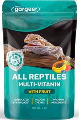Gargeer Fruit Blend Reptile & Amphibian Multi-Vitamin Premium Powder Supplement, 4-oz bag