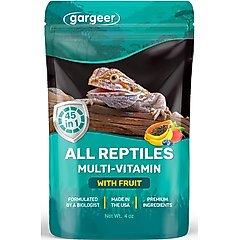 Gargeer Fruit Blend Reptile & Amphibian Multi-Vitamin Premium Powder Supplement, 4-oz bag