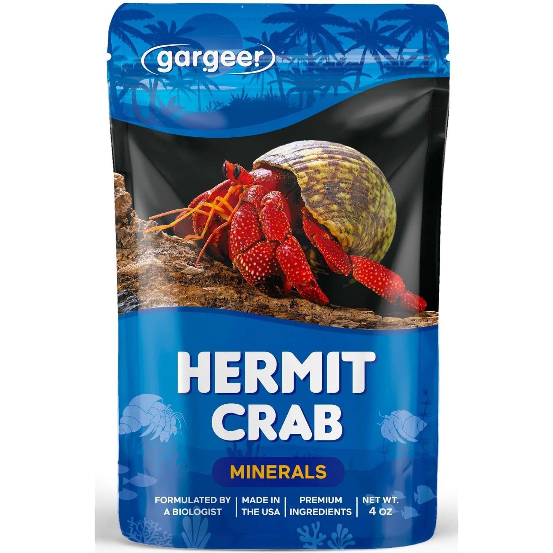 Gargeer Hermit Crab Mineral Supplement, 4-oz bag