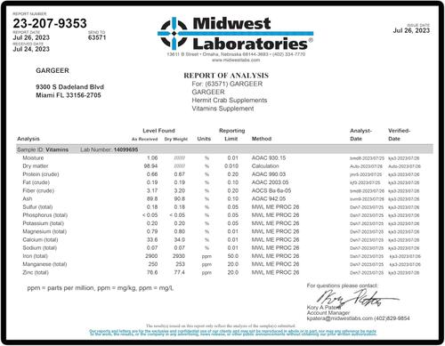 Show full view: Gargeer Hermit Crab Multi-Vitamin Supplement, 4-oz bag slide 5 of 6