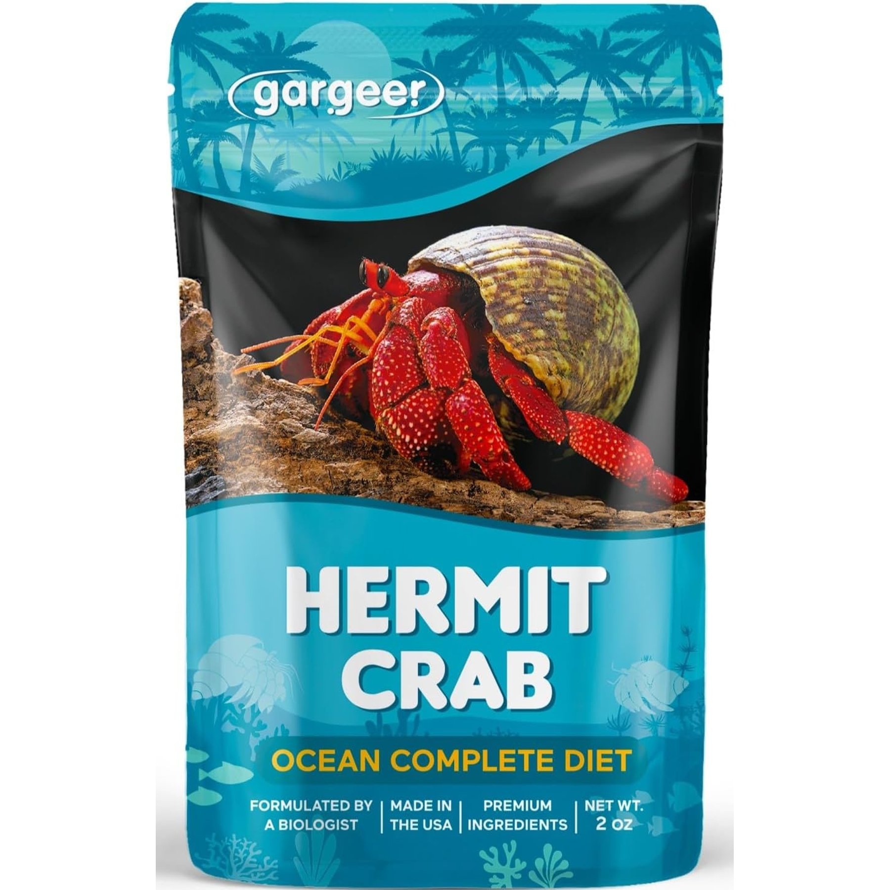 Gargeer Ocean Blend Complete Hermit Crab Food, 2-oz bag