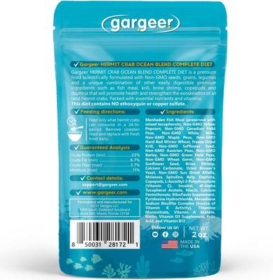 Show full view: Gargeer Ocean Blend Complete Hermit Crab Food, 2-oz bag slide 2 of 6