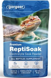 Gargeer Premium ReptiSoak Electrolytes Hydration & Recovery Bath Soak Powder for Reptiles, 4-oz bag