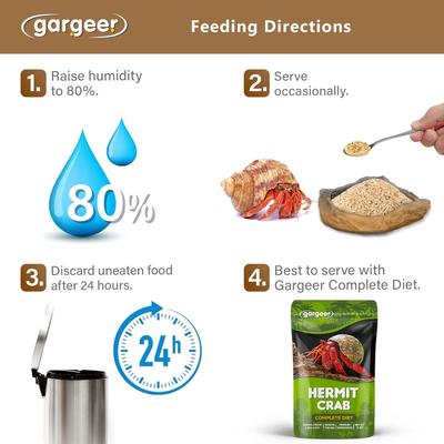 Show full view: Gargeer Protein Hermit Crab Treat, 2-oz bag slide 3 of 6