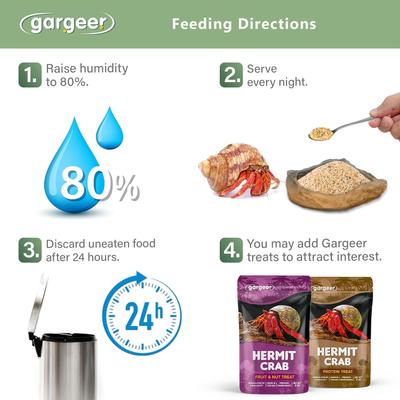 Show full view: Gargeer Seaweed Complete Hermit Crab Food, 2-oz bag slide 3 of 6