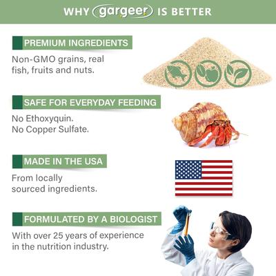 Show full view: Gargeer Seaweed Complete Hermit Crab Food, 2-oz bag slide 4 of 6