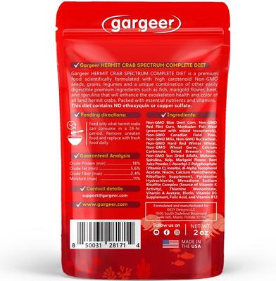 Show full view: Gargeer Spectrum Complete Hermit Crab Food, 2-oz bag slide 2 of 6