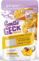 Gargeer Tropical Blend Calcium Powder without Vitamin D3 Reptile & Amphibian Supplement, 4-oz bag