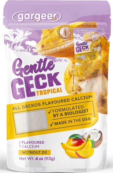 Show full view: Gargeer Tropical Blend Calcium Powder without Vitamin D3 Reptile & Amphibian Supplement, 4-oz bag slide 1 of 5