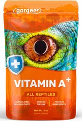 Gargeer Vitamin A Plus Retinyl Palmitate + Beta-Carotene Powder Supplement for Reptiles, 3-oz bag