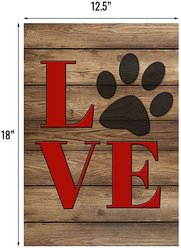 Gateway Lane Love Paw Print Garden Flag slide 2 of 4