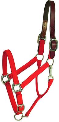 Show full view: Gatsby Classic Nylon Horse Breakaway Halter & Snap, Red, Oversize slide 1 of 3