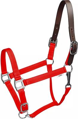 Show full view: Gatsby Classic Nylon Horse Breakaway Halter & Snap, Red, Oversize slide 2 of 3