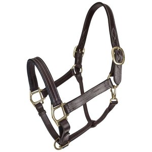 Gatsby Classic Triple Stitched Leather Horse Halter & Snap