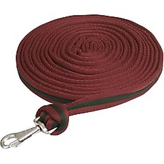 Gatsby Cushion Web Horse Lunge Line, Burgundy/Hunter