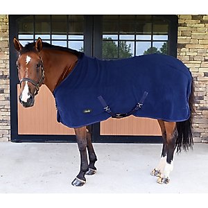 Gatsby Premium Fleece Dress Horse Sheet, Navy, 81-in
