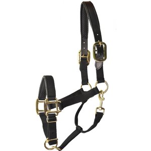 Gatsby Premium Padded Leather Overlay Nylon Horse Halter
