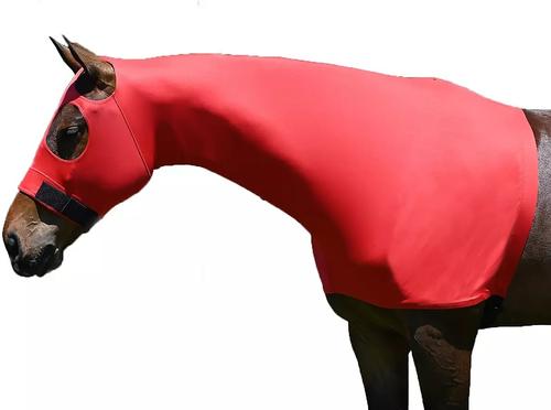 Show full view: Gatsby StretchX Pull On Slicker Horse Hood, Red, Medium slide 2 of 3